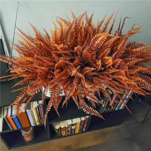 Fall Plants Artificial Ferns for Outdoors Fake Fern Plants Faux Boston - Picture 6 of 8